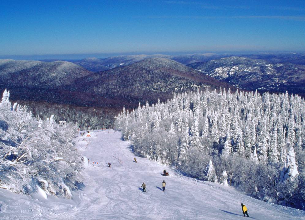 Skiing in the Laurentians