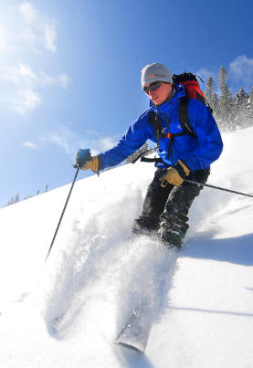 Skiing in Gaspesie